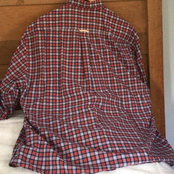 Barbour Men's Plaid Shirt in Red and Blue - Picture 5 of 14